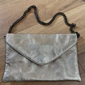 Metallic shoulder bag. J. Crew